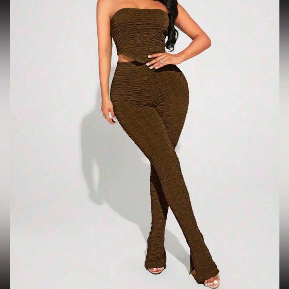 Brown two piece set